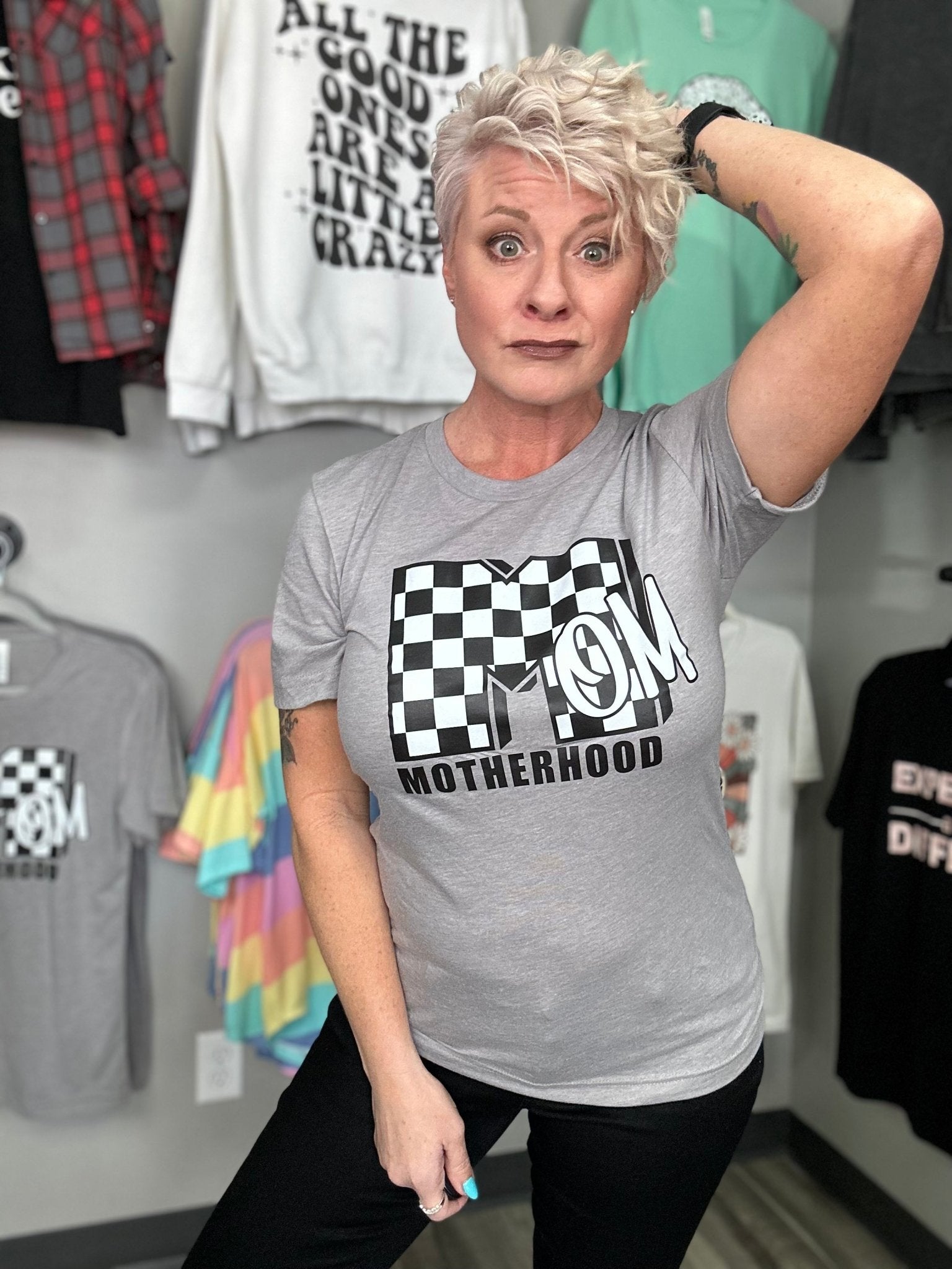 Motherhood MTV Tee - Lazy Daisy Boutique