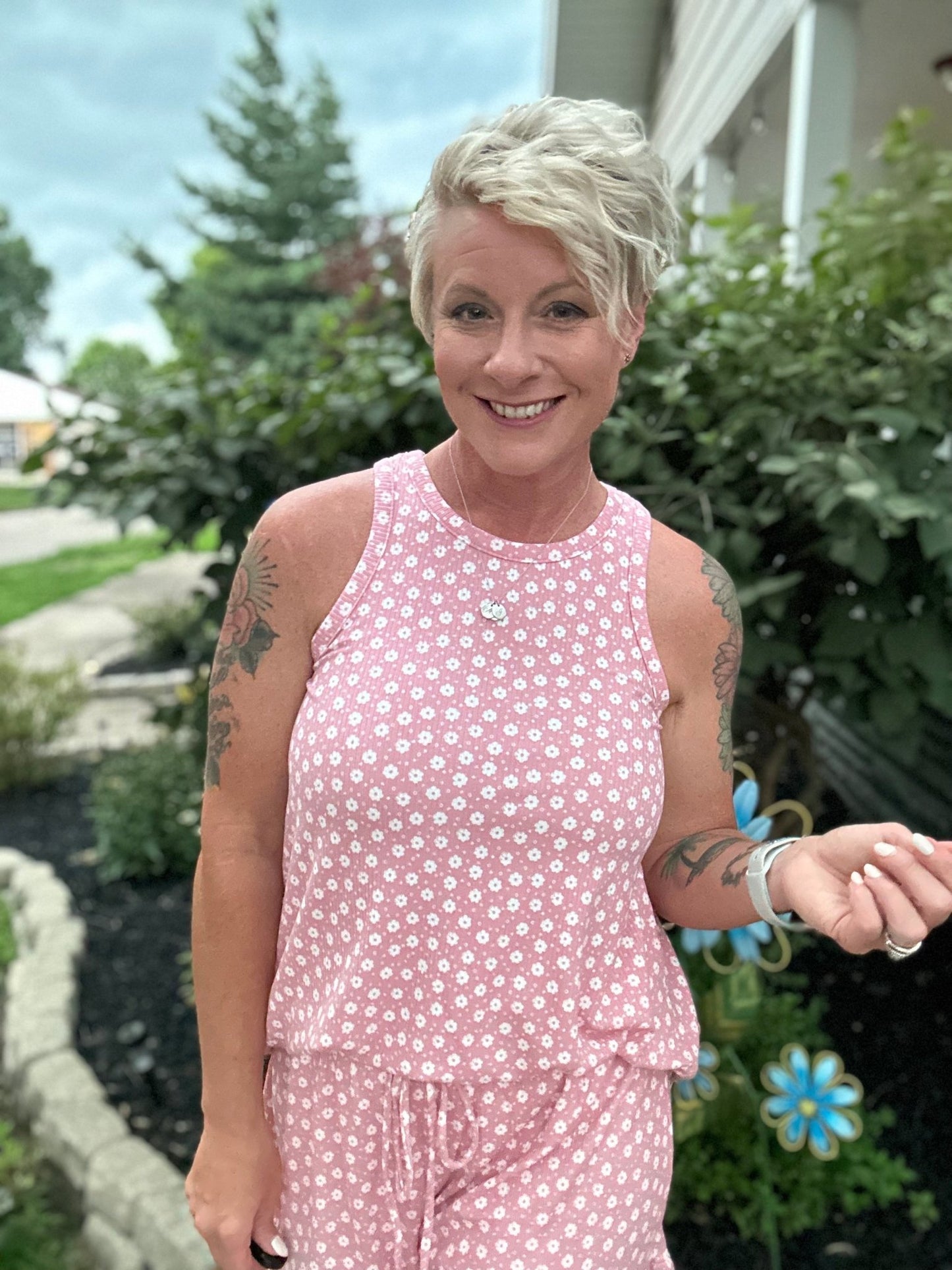 Pink Floral Shorts - Polished Boutique