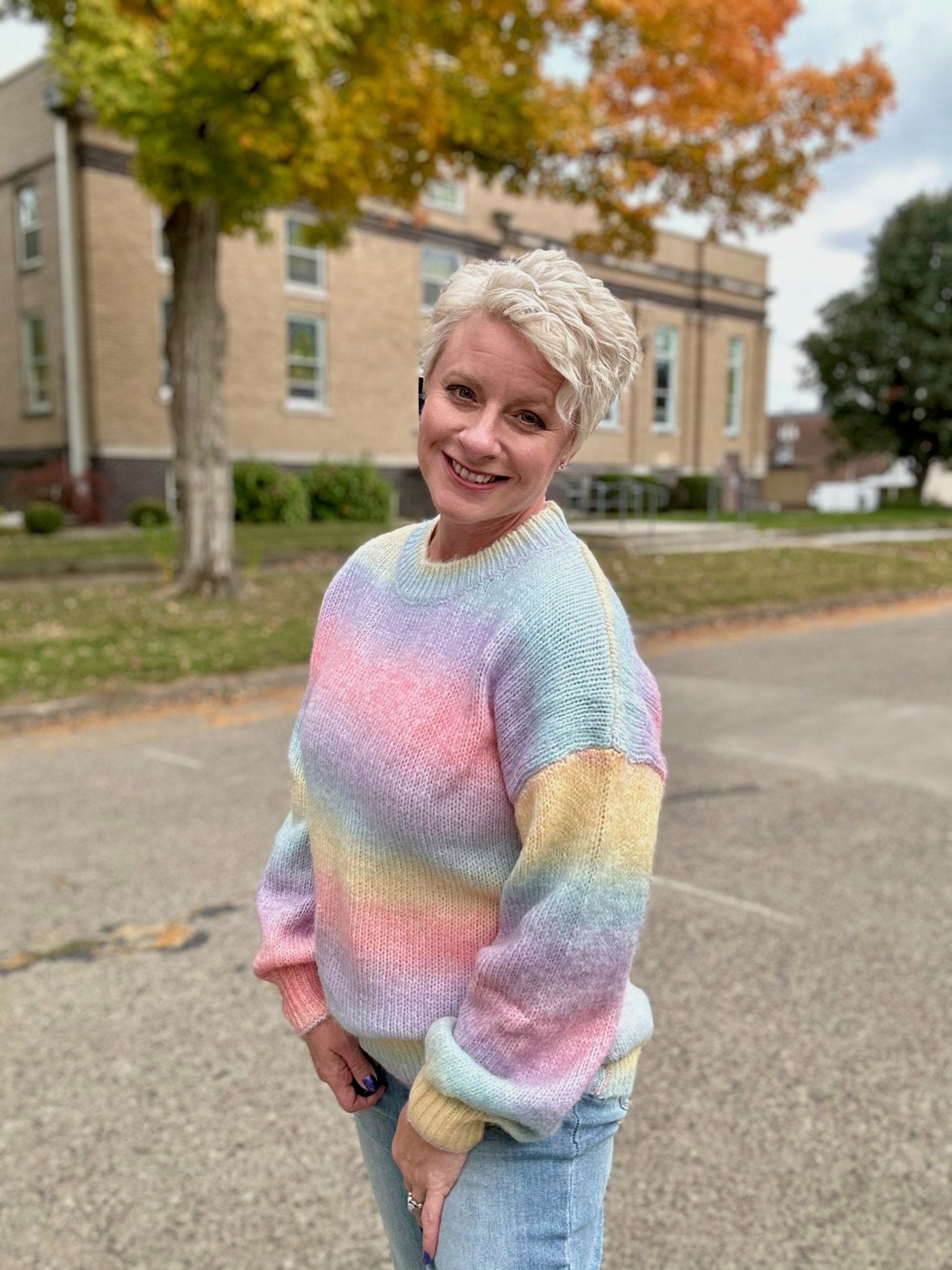 Daisy street outlet rainbow sweater