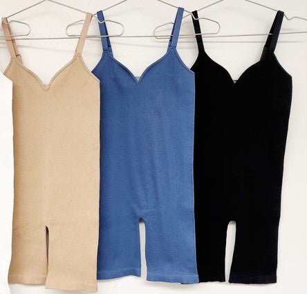 Ribbed Cami Romper - Polished Boutique