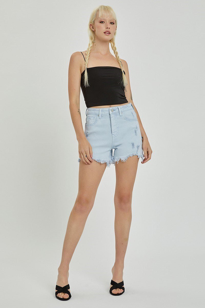 Risen Ice Blue Shorts - Polished Boutique