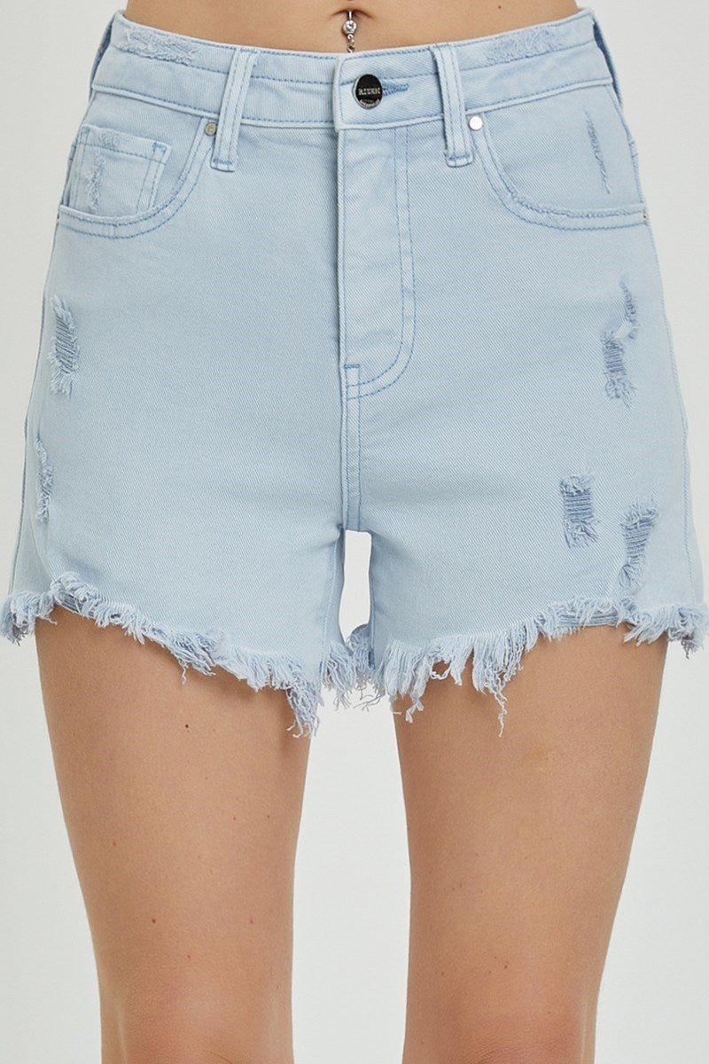 Risen Ice Blue Shorts - Polished Boutique