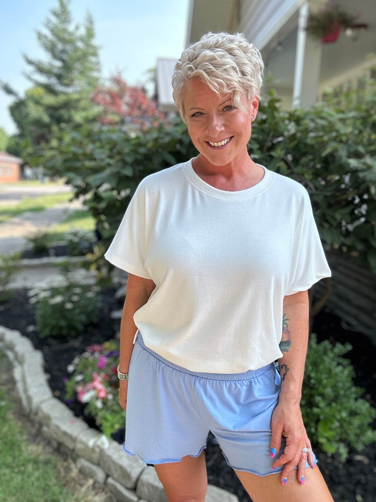 Smocked Waist Shorts - Polished Boutique