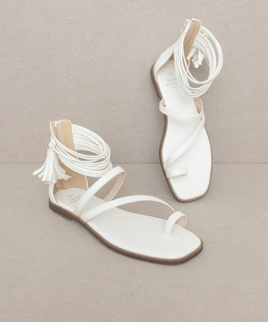 Strappy Ankle Wrap Sandal - Polished Boutique