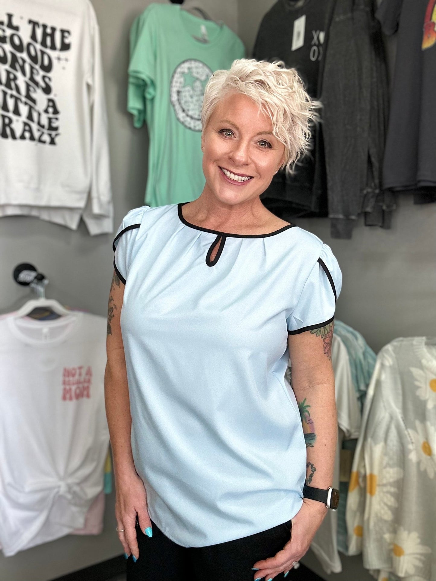 Sweet and Chic Top - Lazy Daisy Boutique