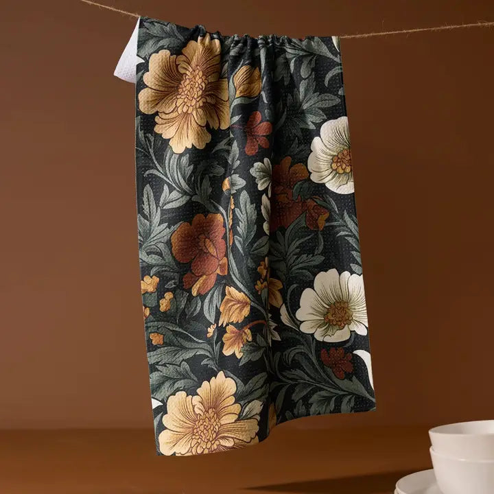Geometry - Classic Floral Tea Towel