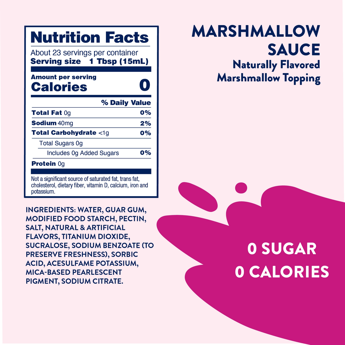 Jordan's Marshmallow Sugar Free Sauce