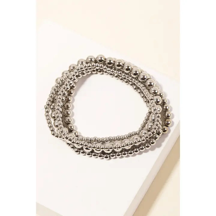 Ball Bead Bracelet Set