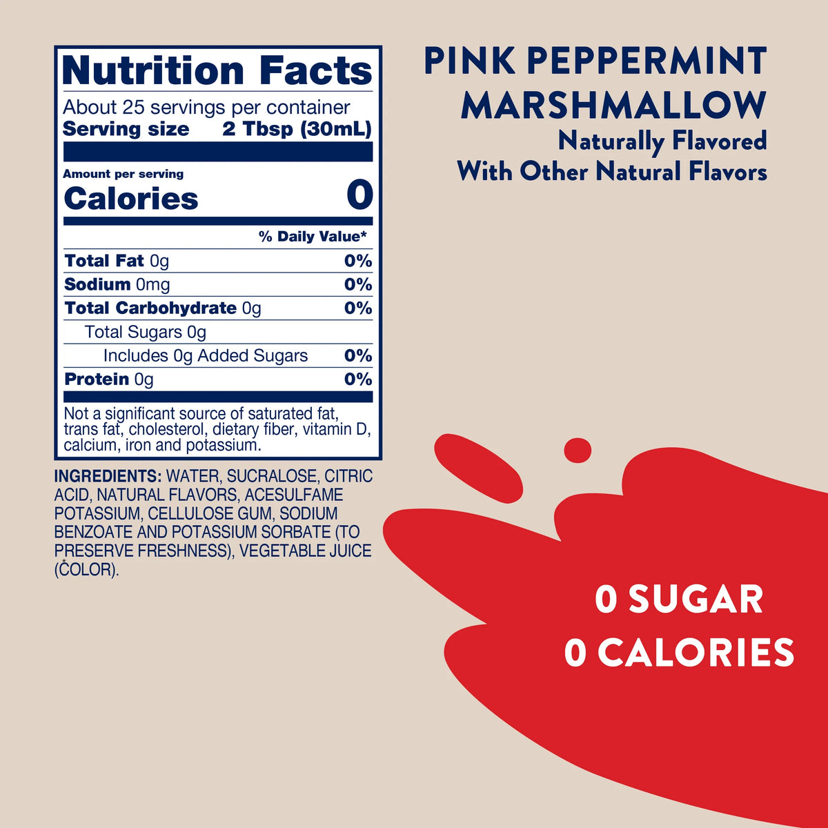 Jordan's Pink Peppermint Marshmallow Skinny Syrup