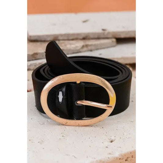 Oval Buckle Belt
