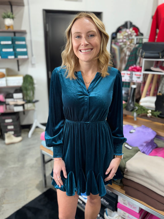 The Velvet Godlet Mini Dress