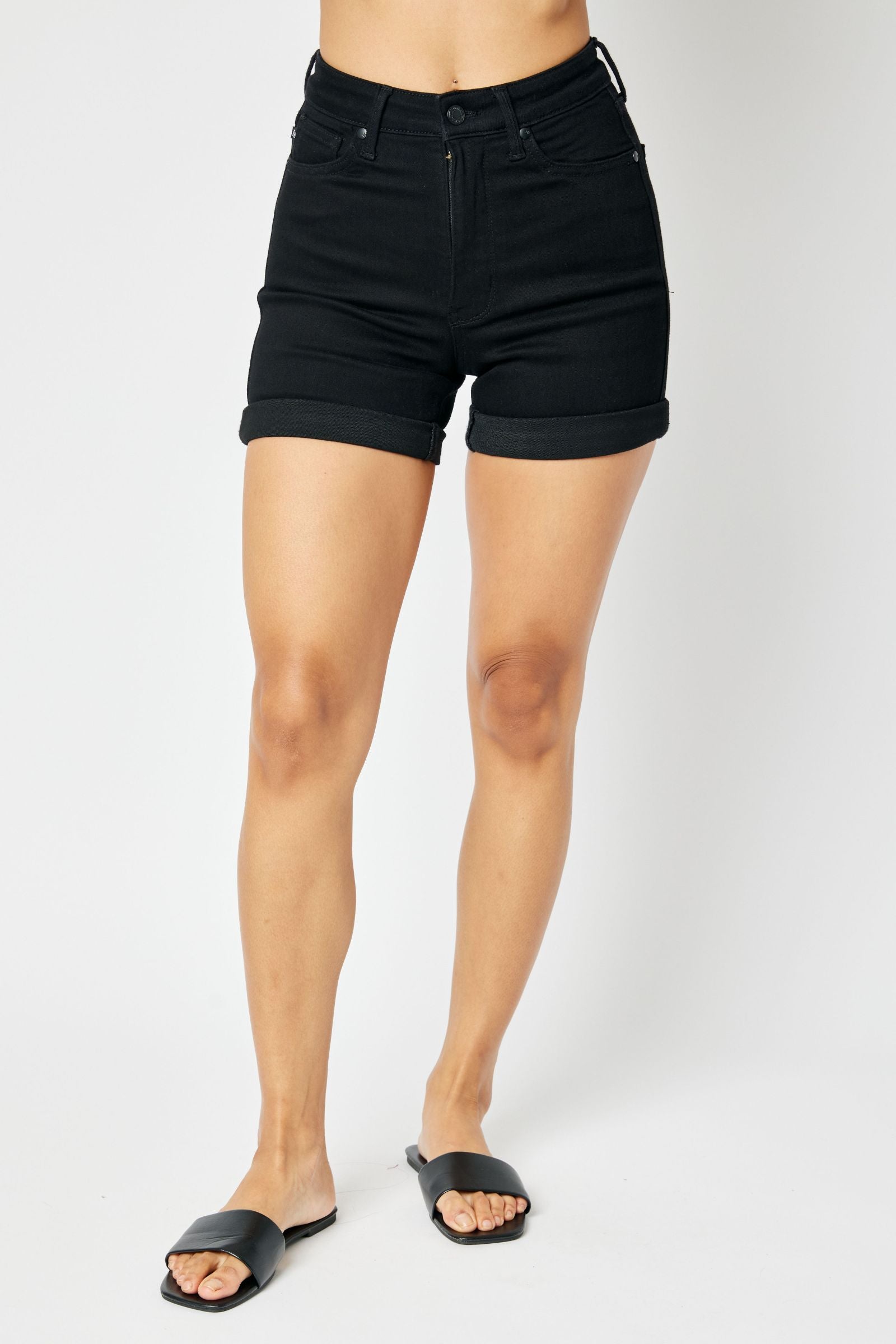 Judy Blue High Waist Black Shorts – Polished Boutique
