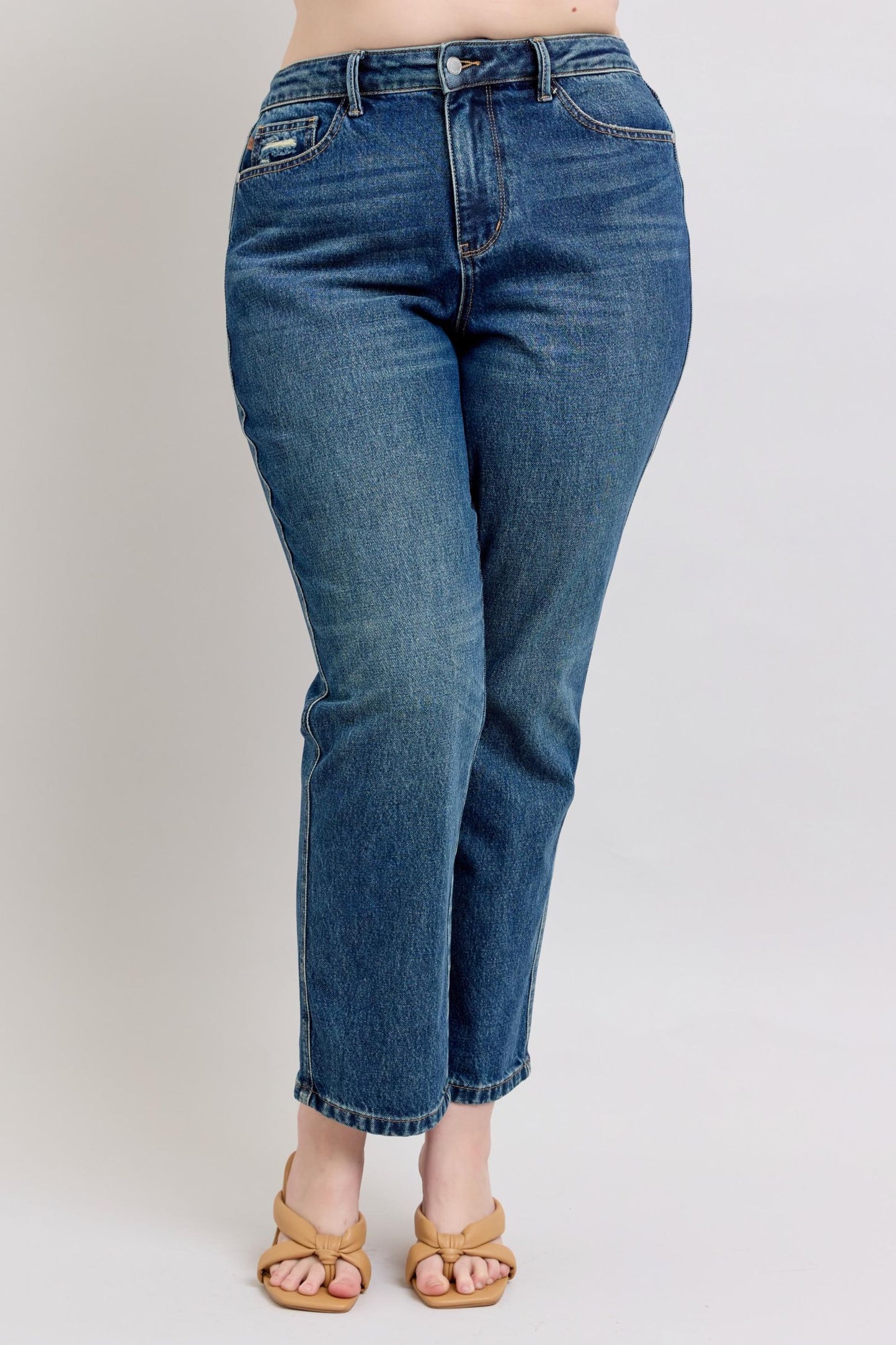 Judy Blue High Waist Rigid Magic Straight Leg Denim Jeans