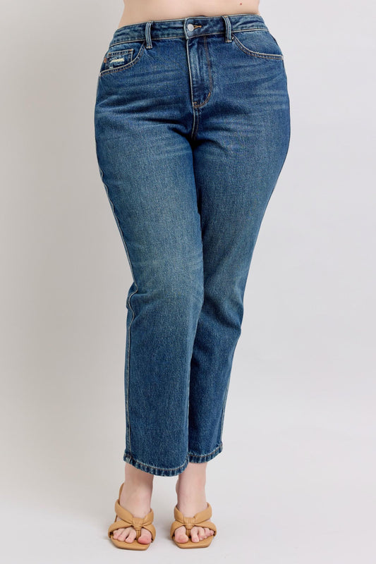 Judy Blue High Waist Rigid Magic Straight Leg Denim Jeans
