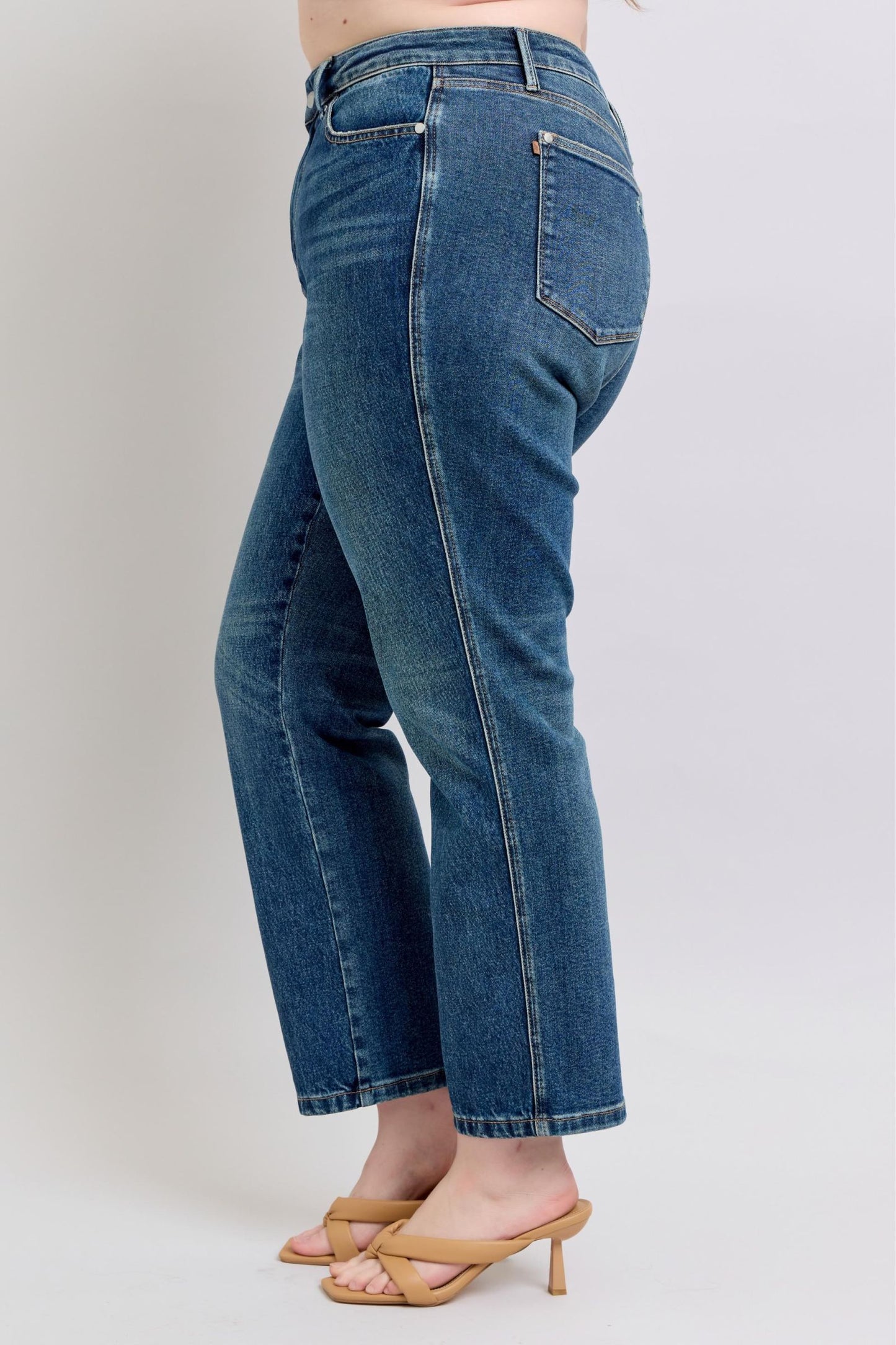 Judy Blue High Waist Rigid Magic Straight Leg Denim Jeans