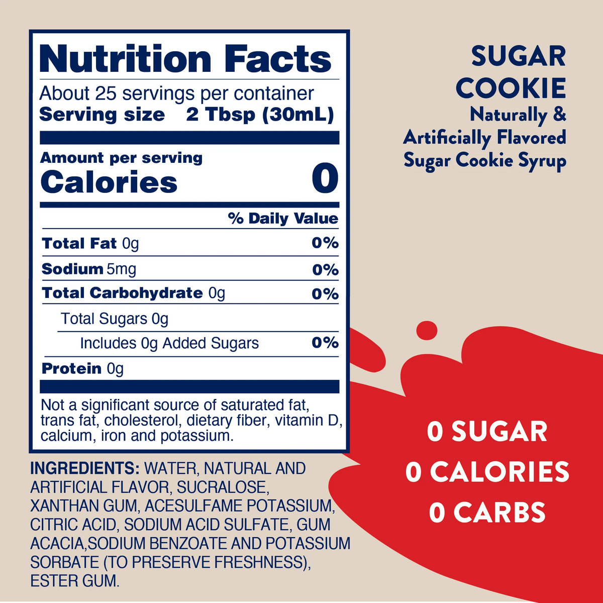 Jordan's Sugar Cookie Skinny Syrup