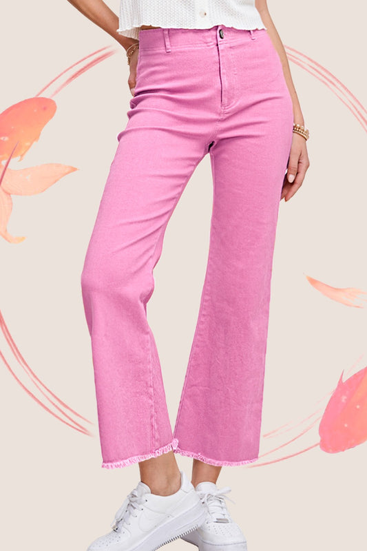 Bubble Gum Cropped Pants