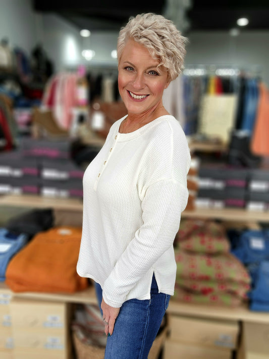 The Henley Long Sleeve top