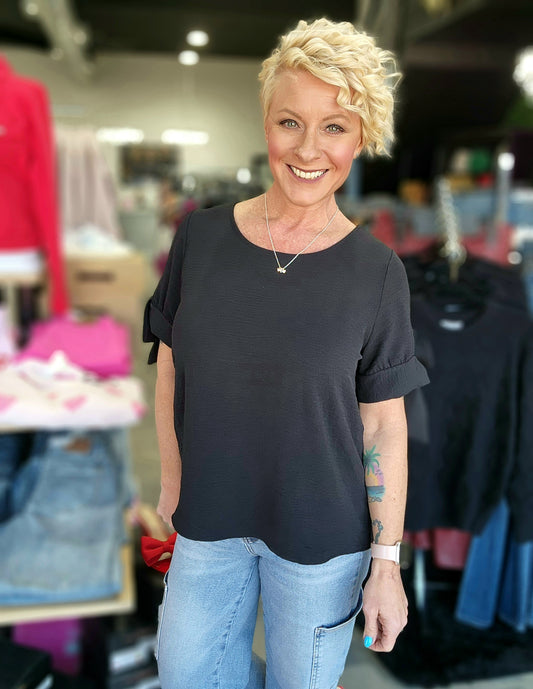 Nicole Tie Sleeve Top