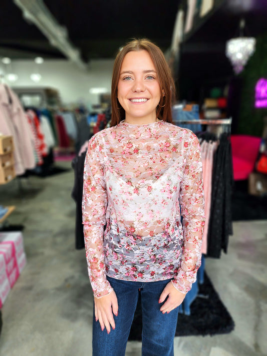 Lace and Bloom Top