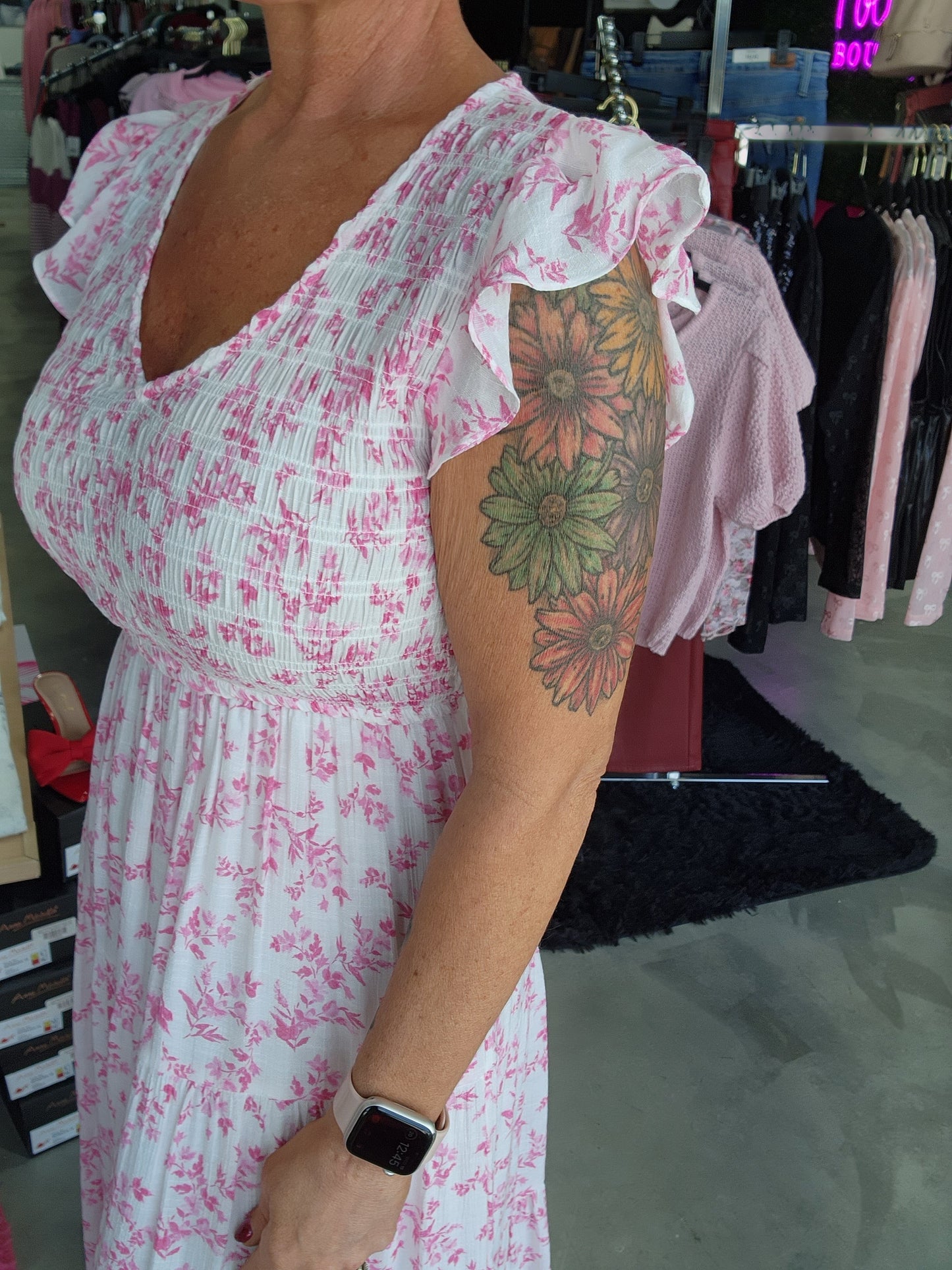 The Floral Smocked Dress