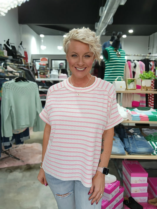 The Stripe Jacquard Tee