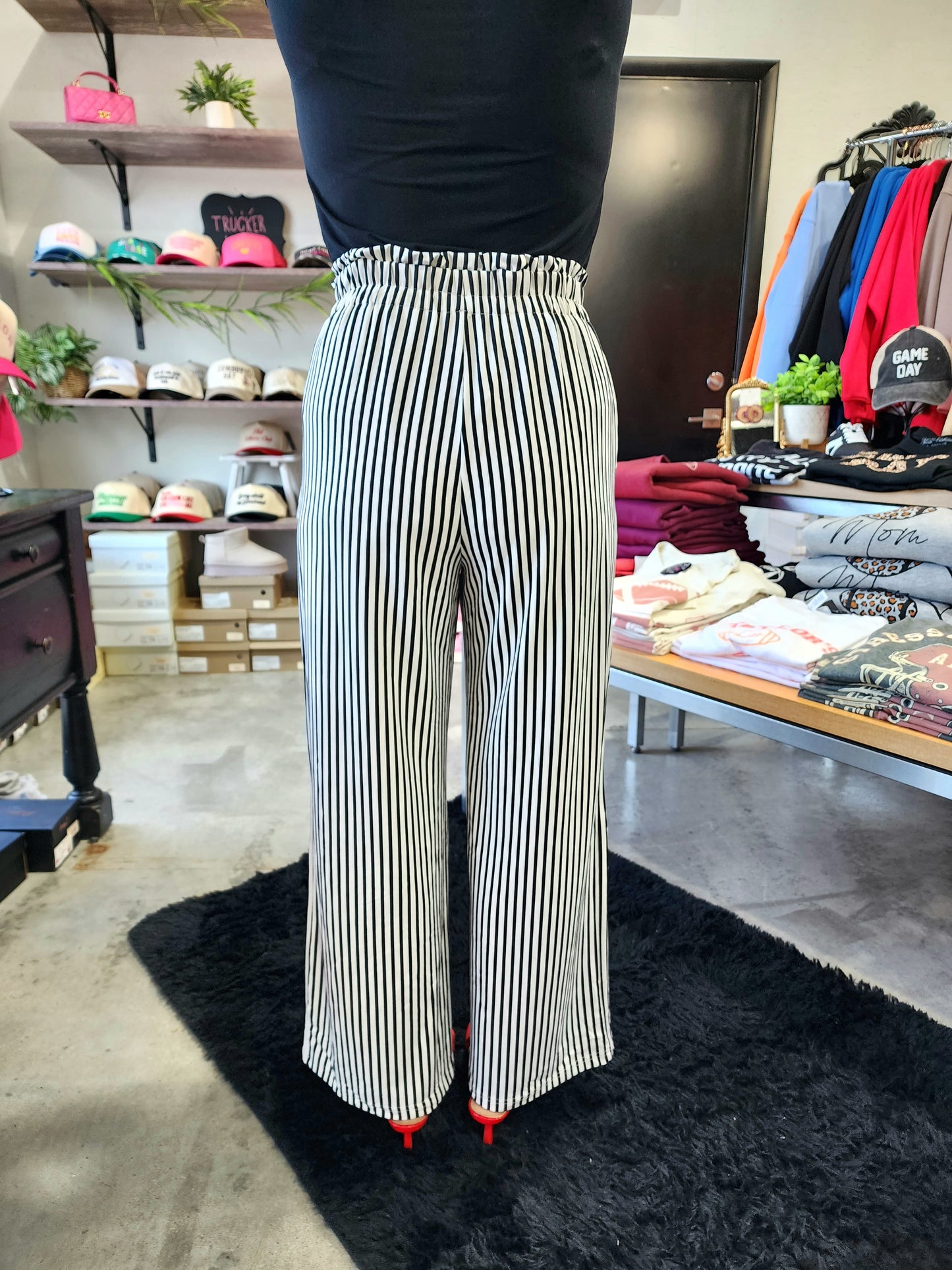 Striped Wide Leg Pants