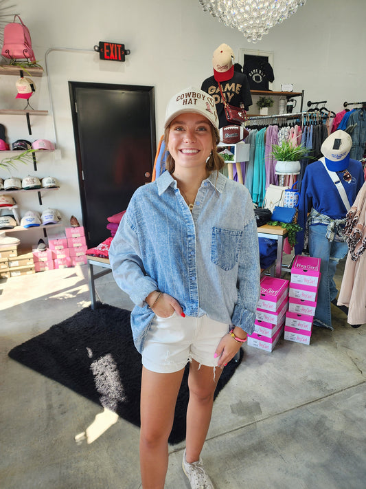 The Blue Horizon Long Sleeve Top