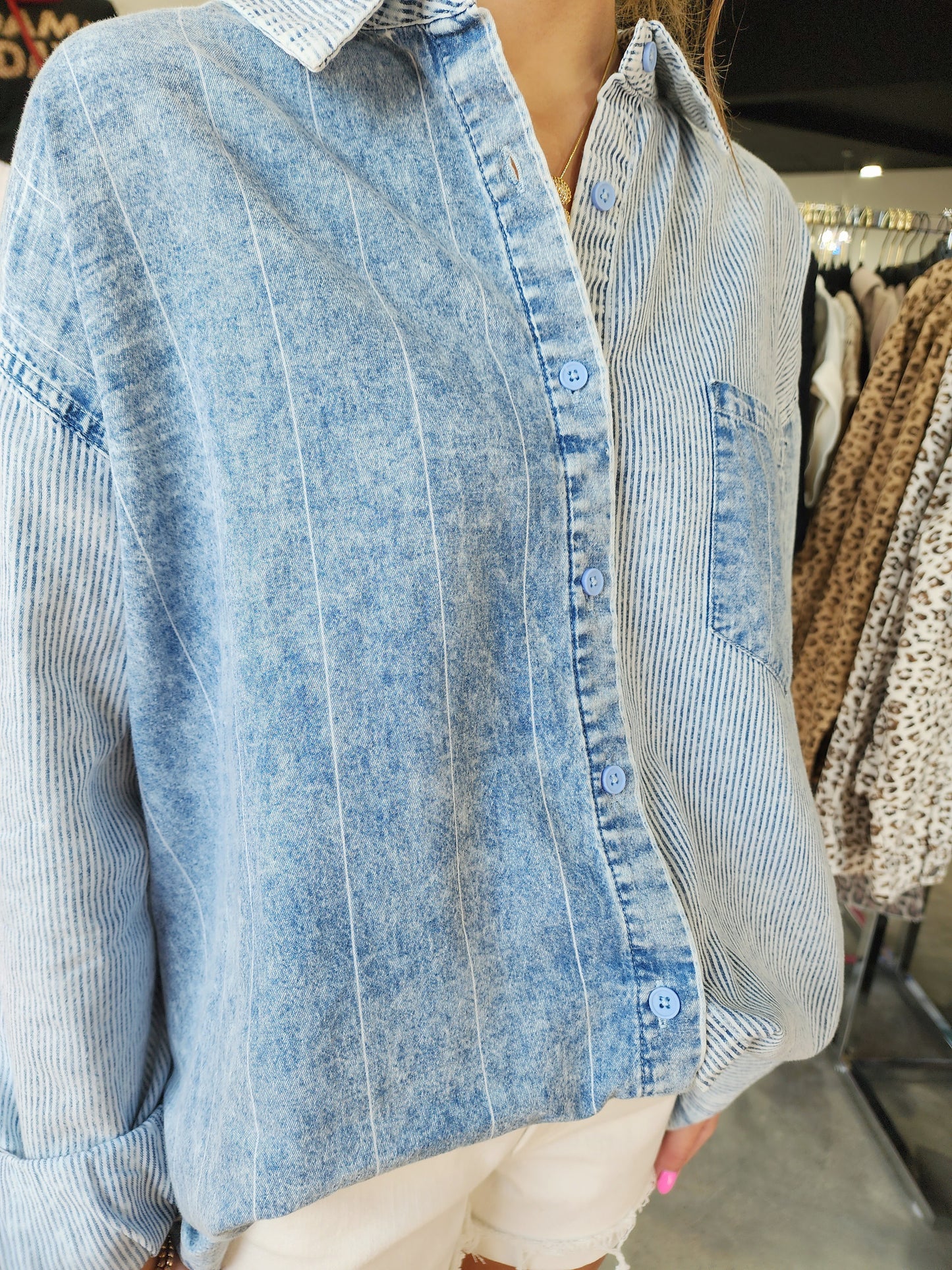 The Blue Horizon Long Sleeve Top