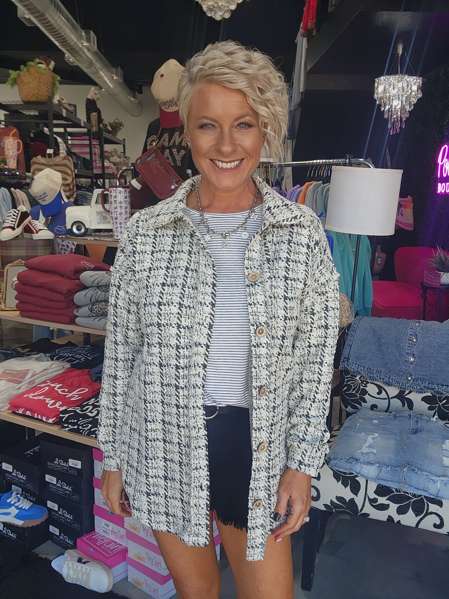 Keeping It Classy Plaid Shacket