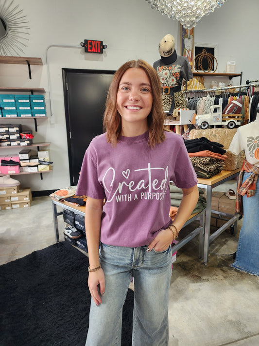 Created With Purpose Graphic Tee