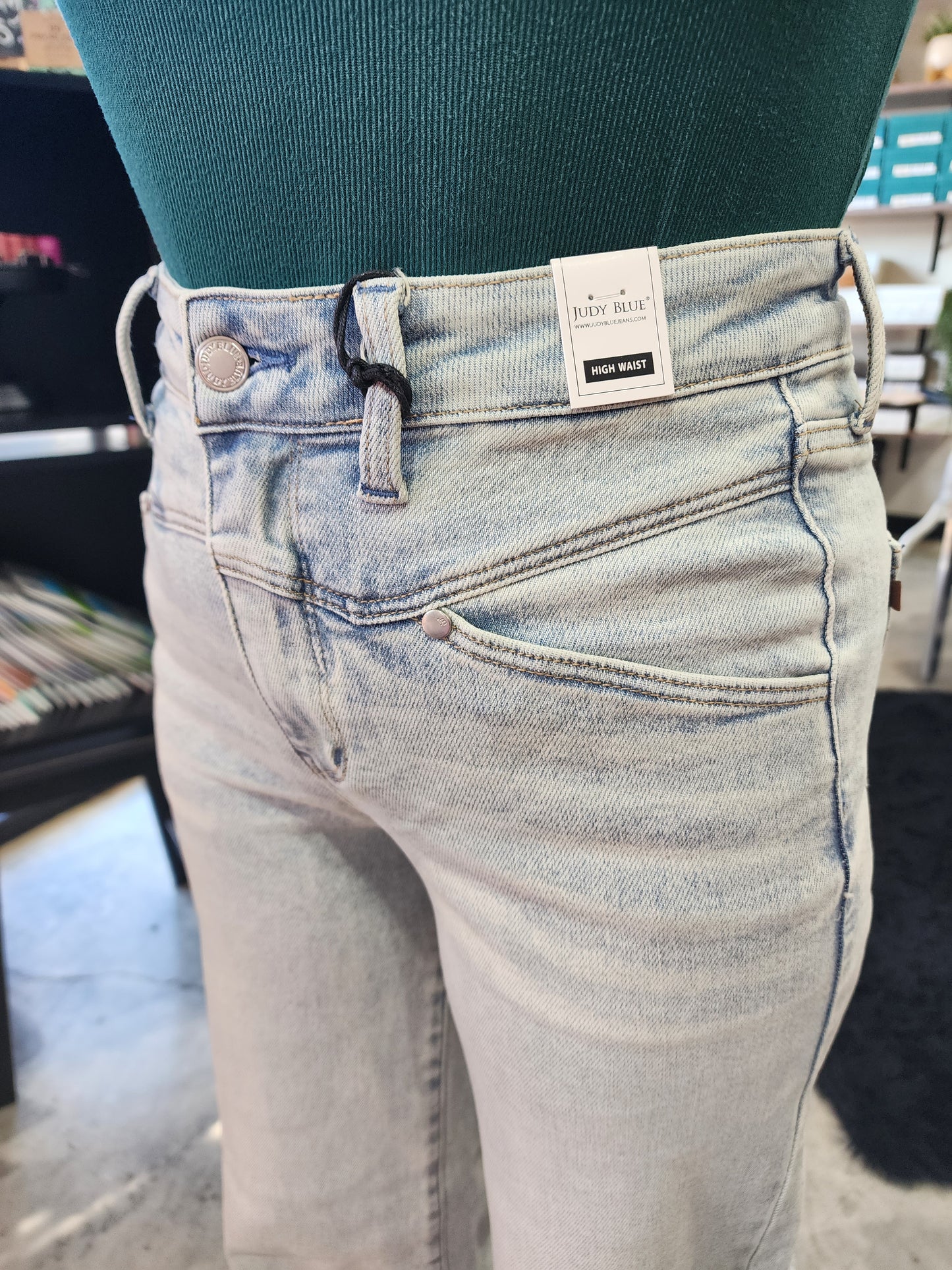 Judy Blue High Waist Column Straight Denim Jeans