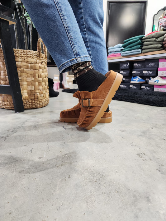 Effy Slip On Moccasin Mules