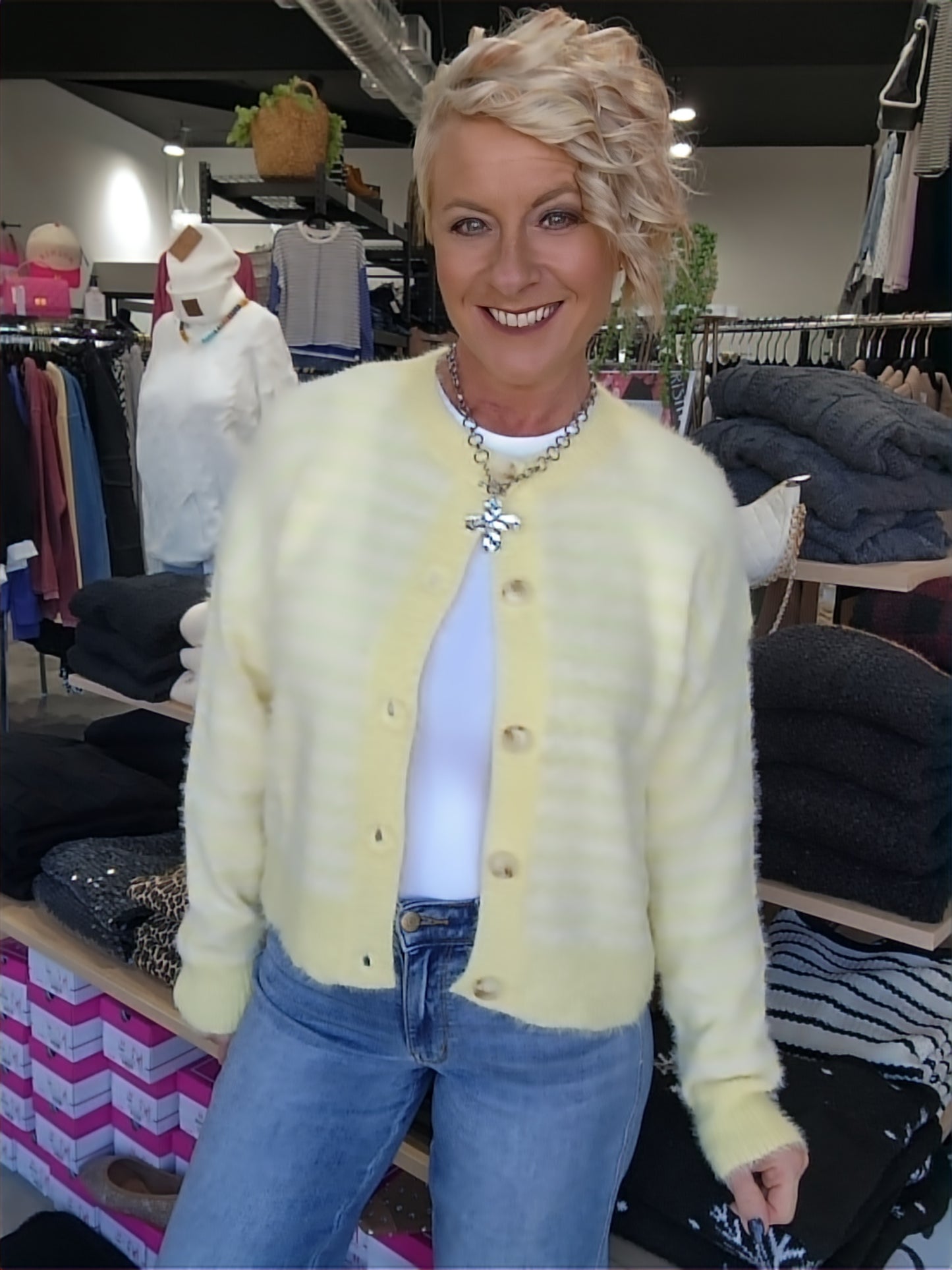 The Fuzzy Knit Cardigan