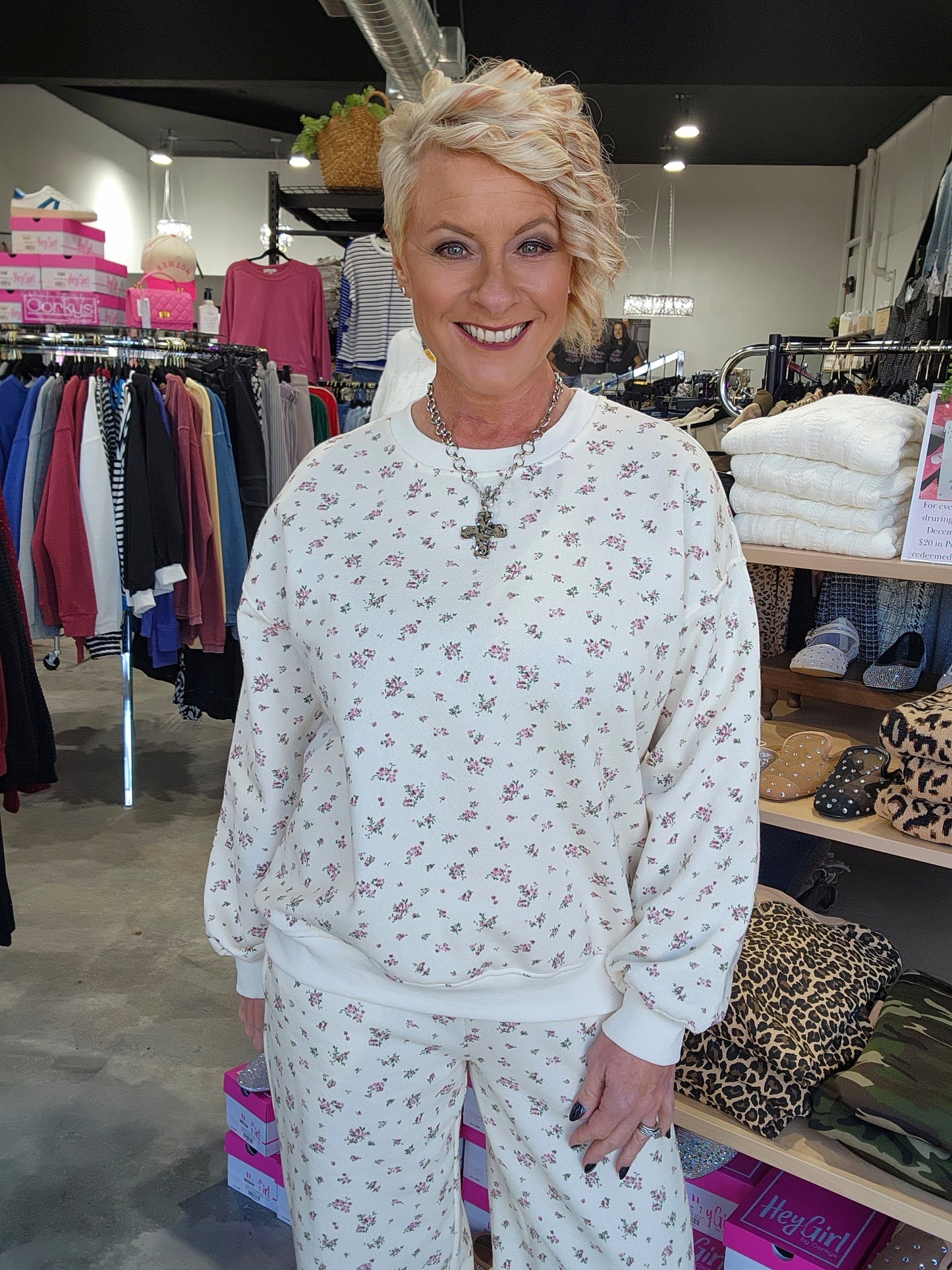 The Floral Print Jogger Set