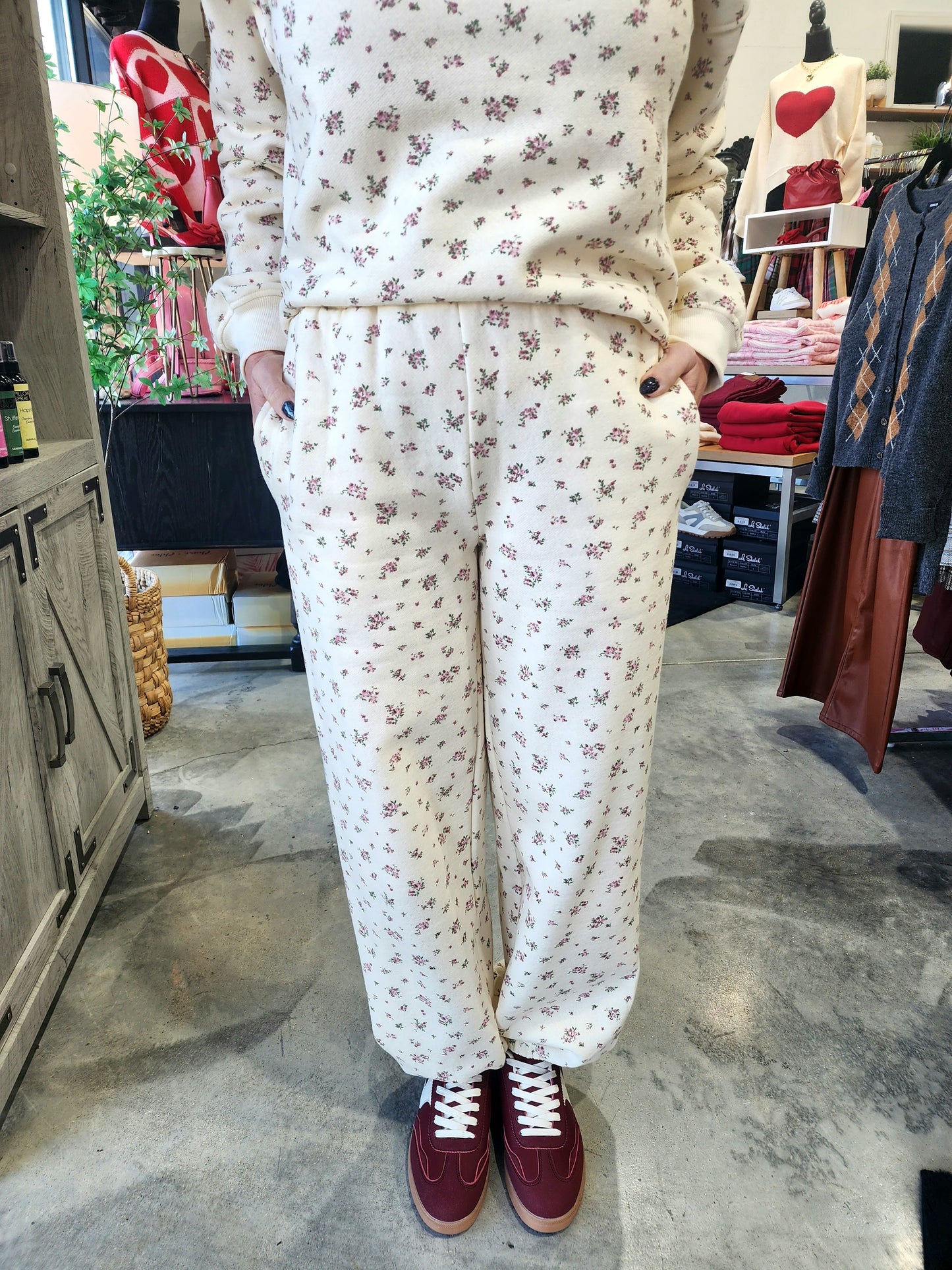 The Floral Print Jogger Set