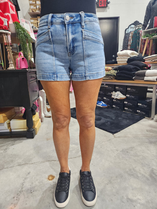 Risen High Rise Pocket Detail Shorts