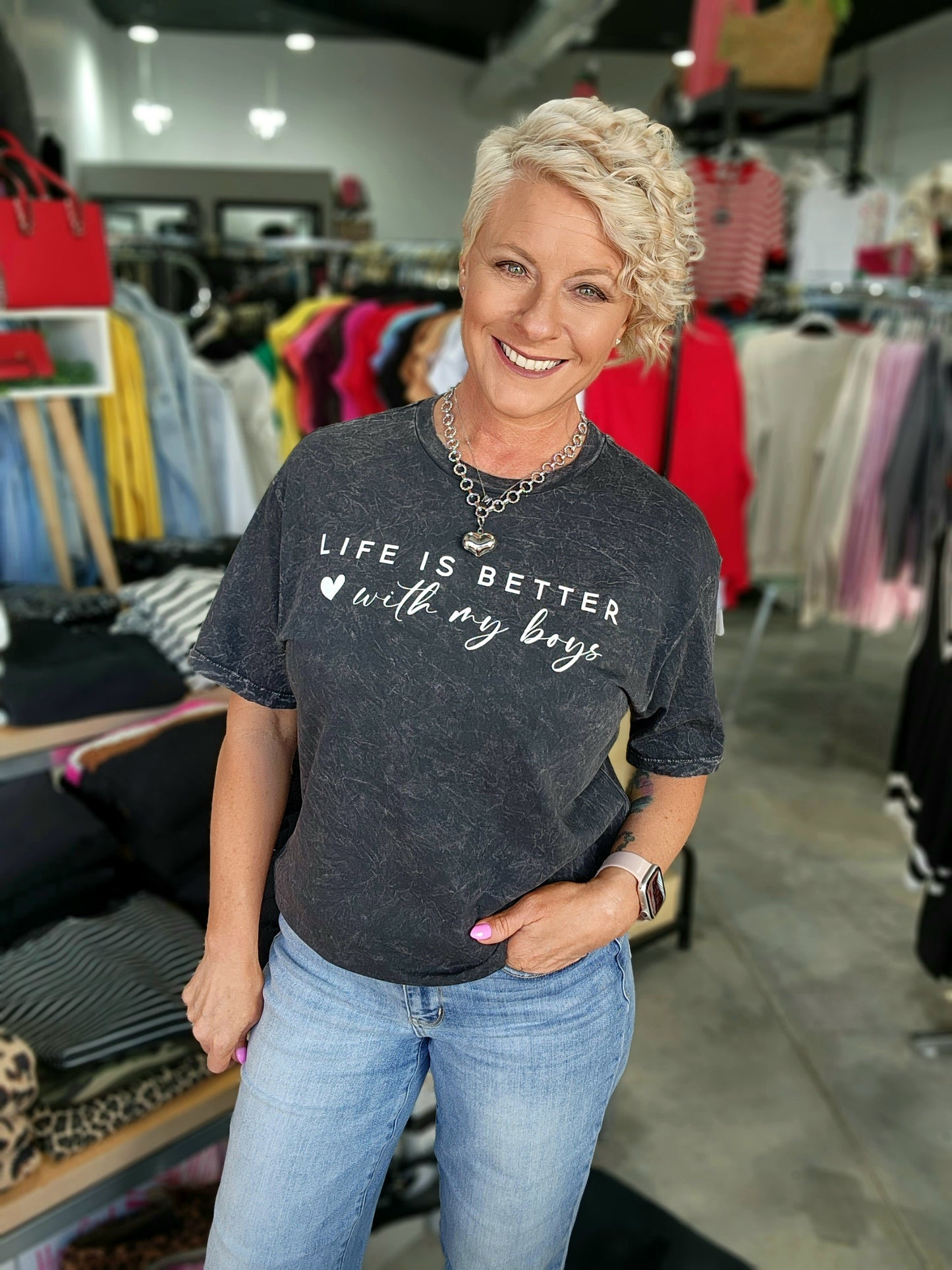 Life is Better With My Boys Graphic Tee