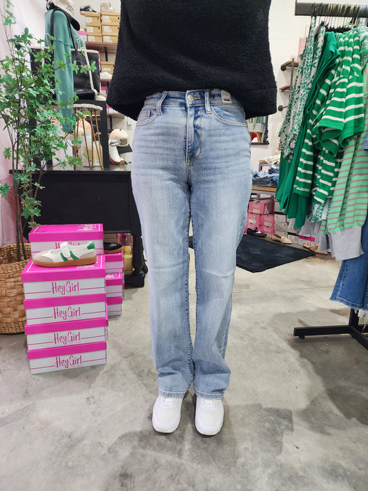 Judy Blue High Waist Straight Leg Jeans