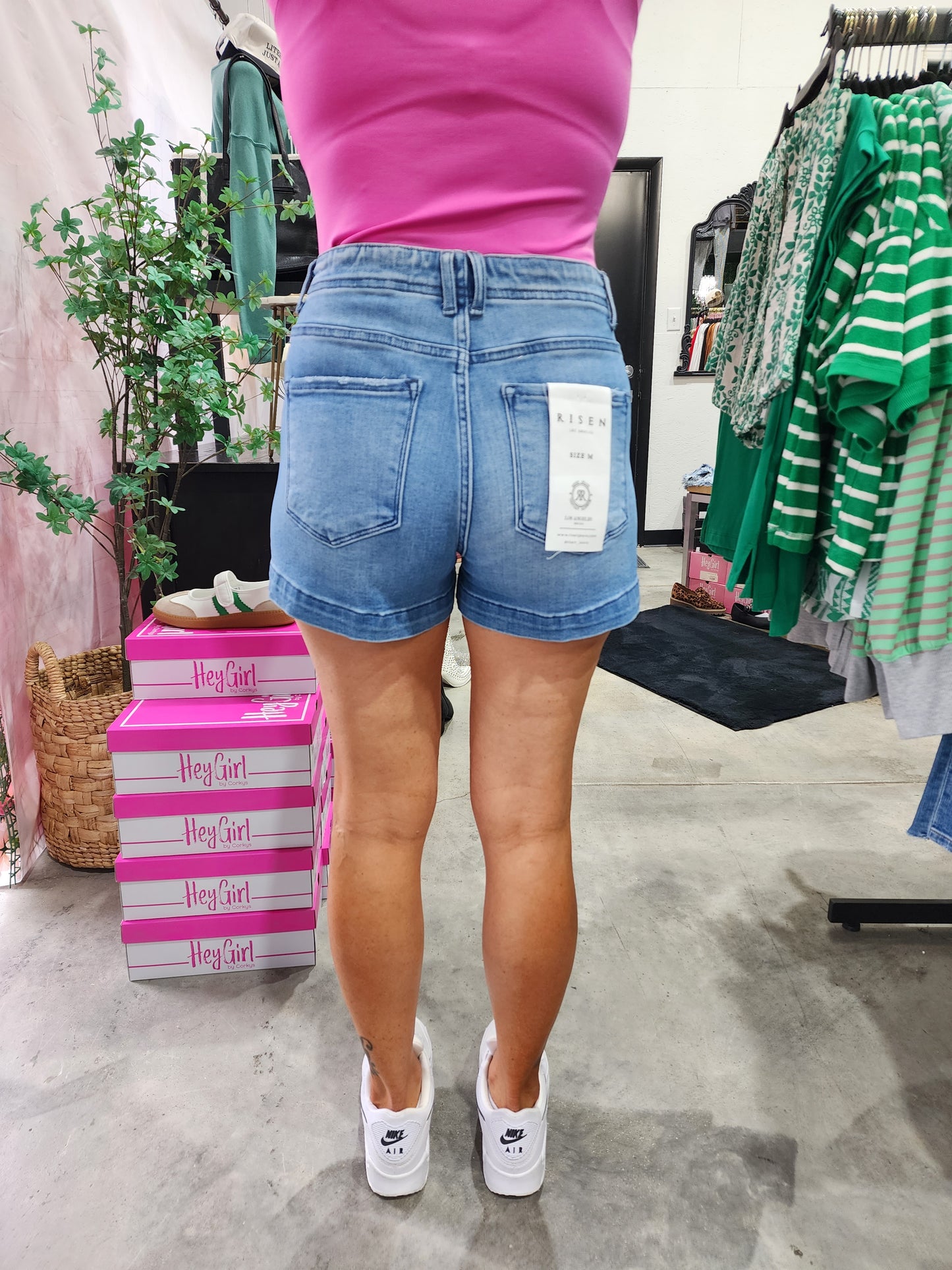 Risen Mid Rise Relaxed Shorts