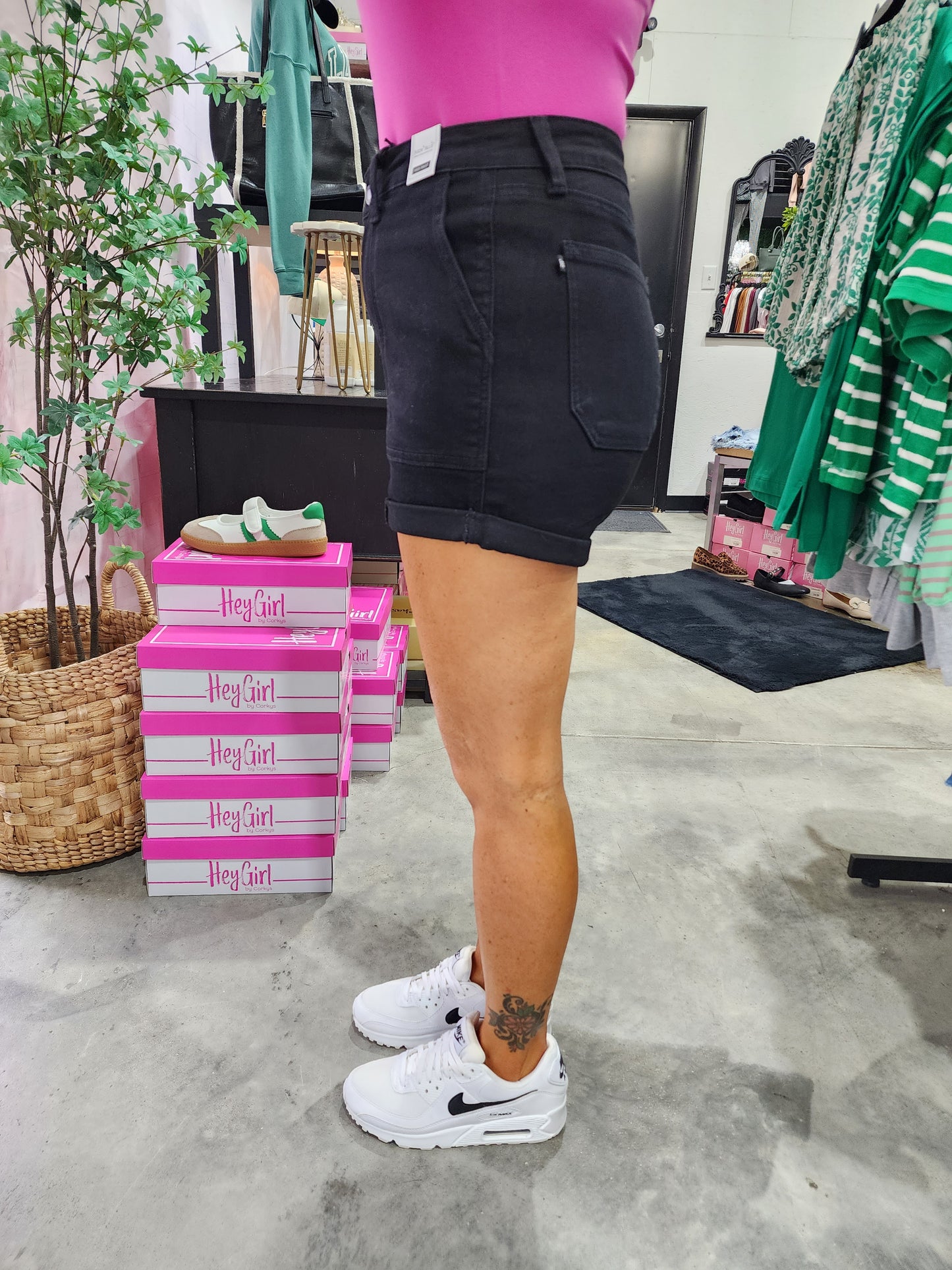 Judy Blue HW Weekender Double Rolled Cuff Shorts