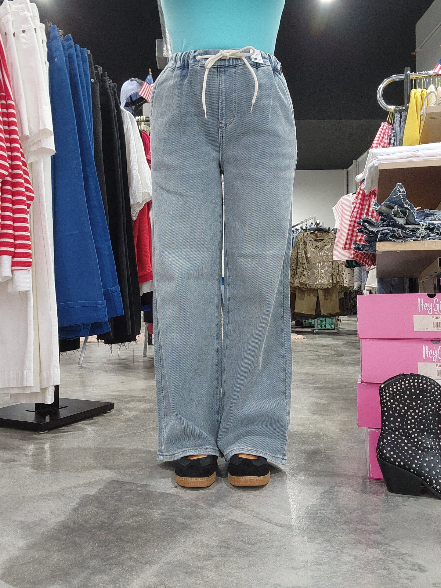 Judy Blue " Wilhelmina" Baggy MD Aged Stone Blue