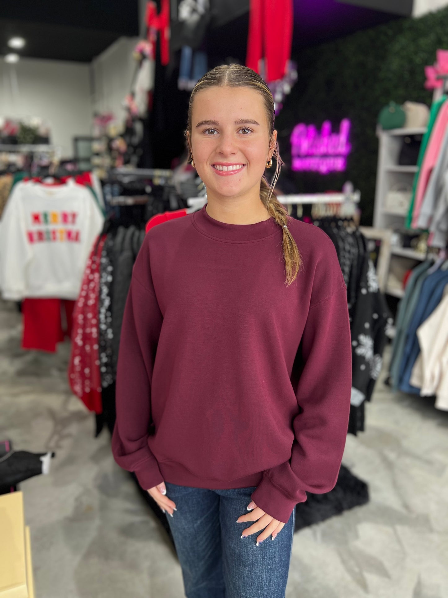 Scuba Mock Neck Pullover