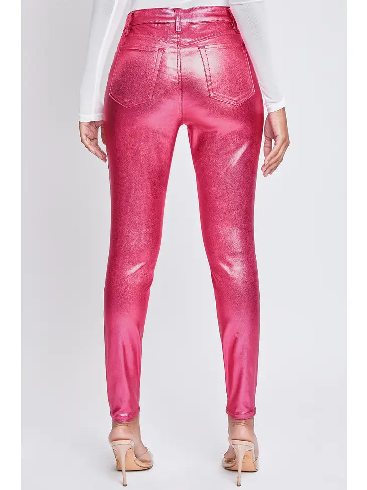 Metallic Skinny Jeans – Polished Boutique - Main Image