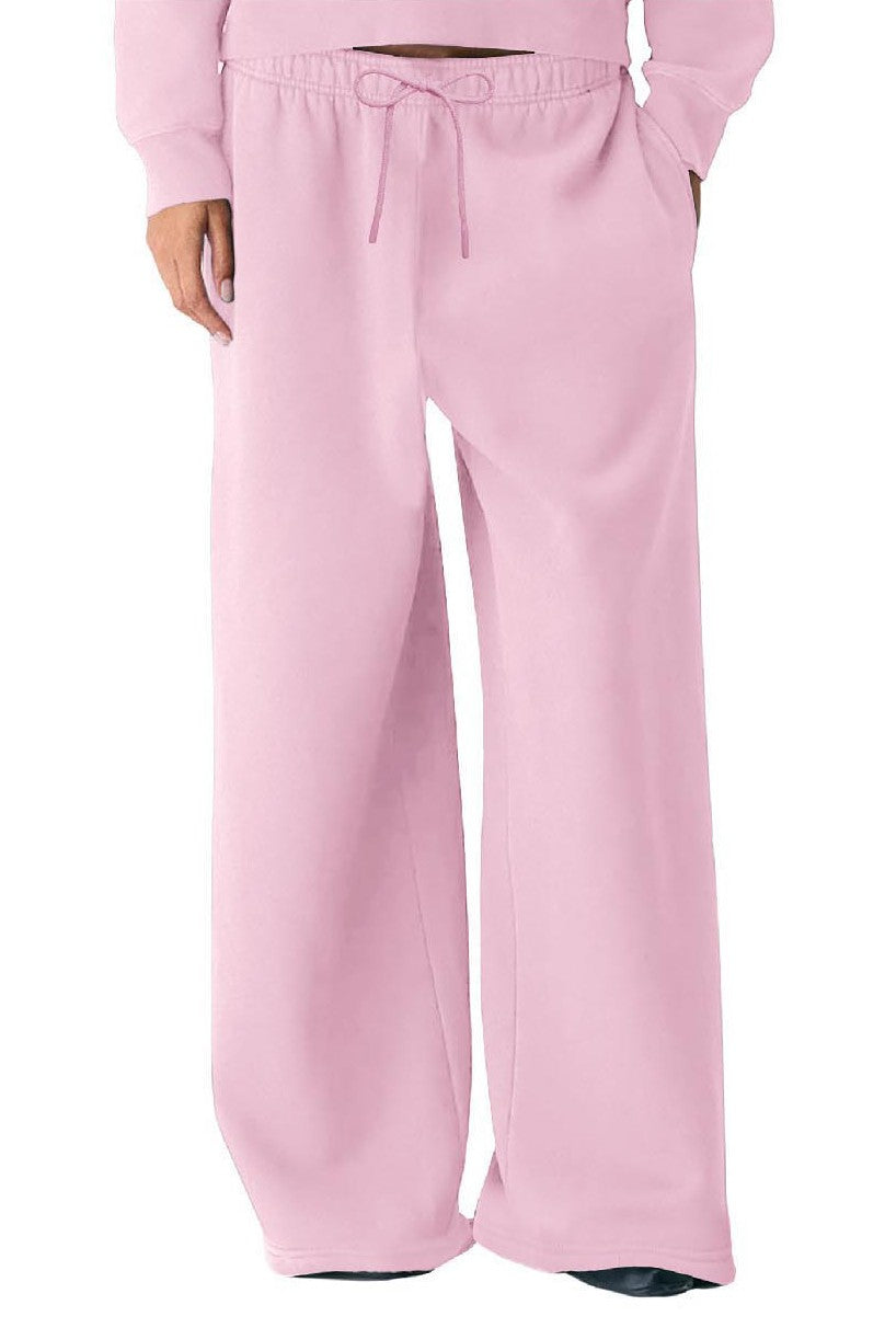 Fleece Oversized Mid-Rise Sweatpants