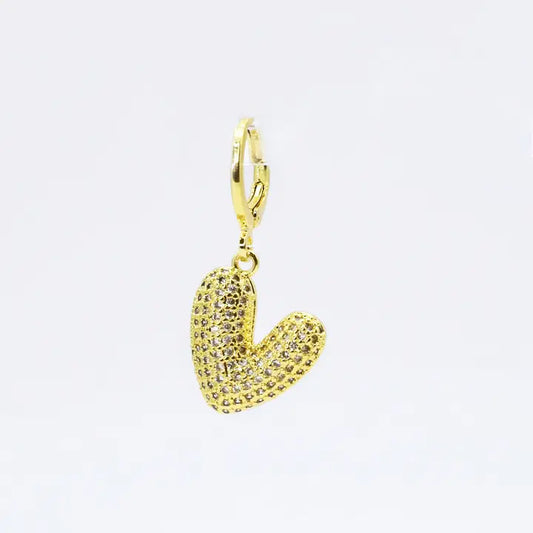 In Love Crystal Heart Charm