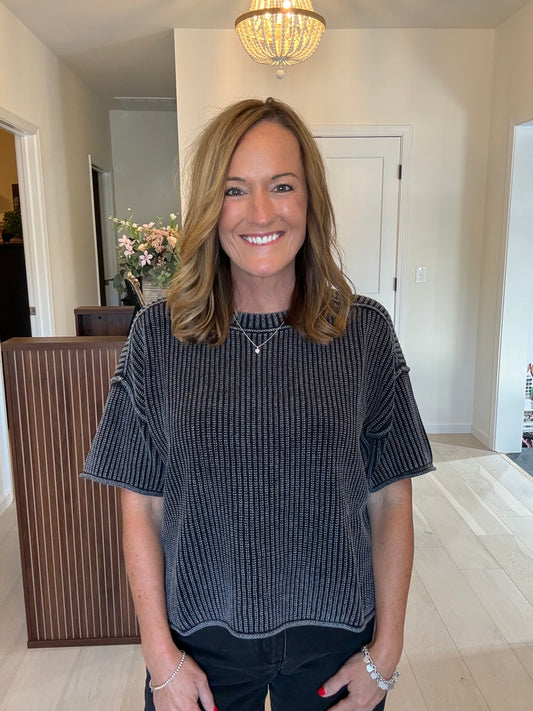 The Harbor Breeze Short Sleeve Sweater