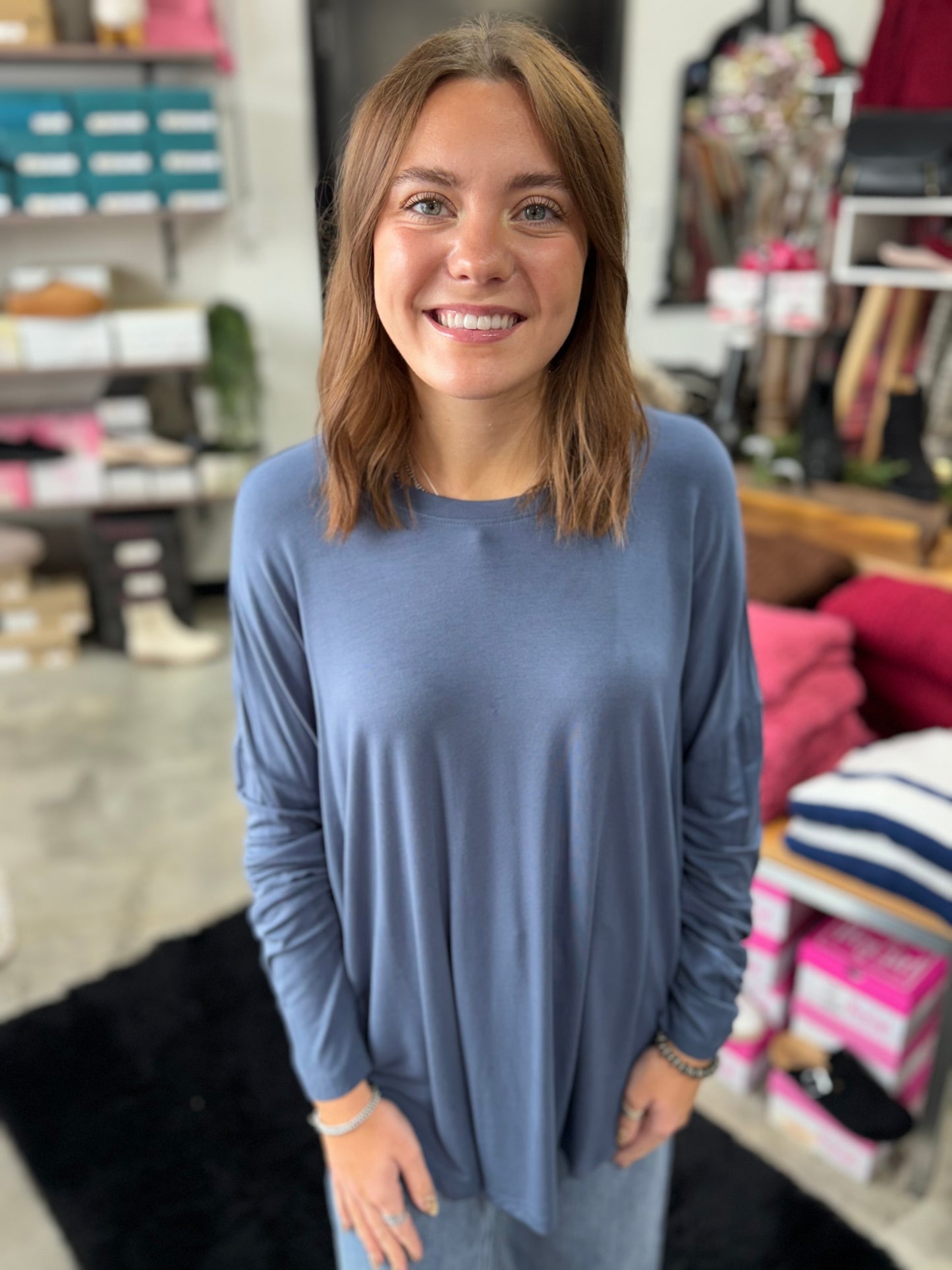 The Urban Hem Long Sleeve Top