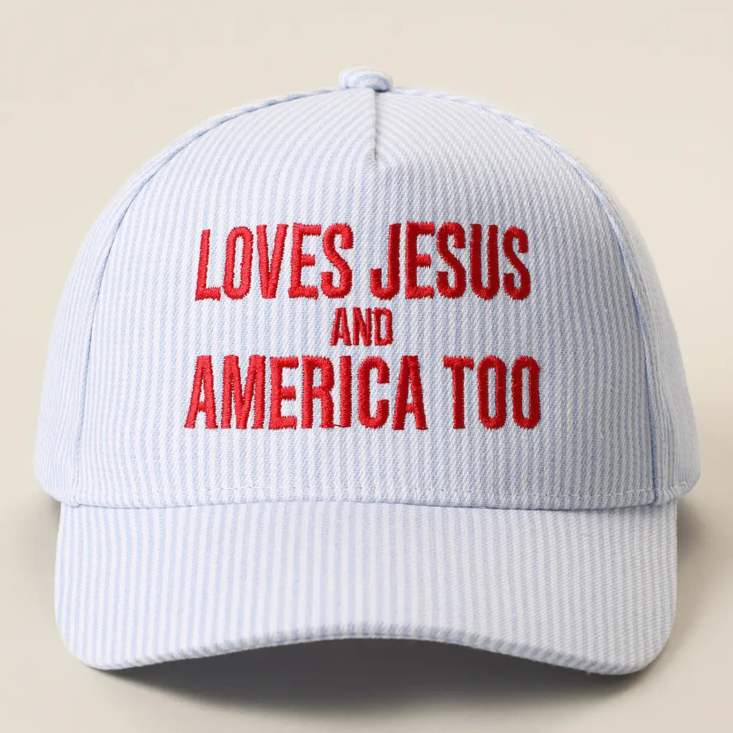 Loves Jesus & America Too Trucker Hat