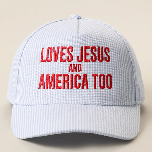 Loves Jesus & America Too Trucker Hat
